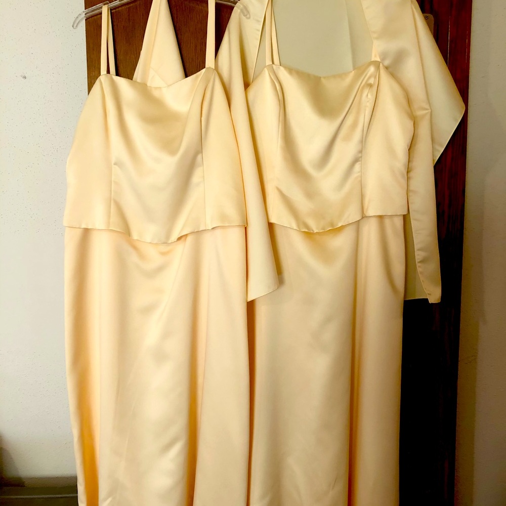 Two bridesmaids dress, size 15/16 & 17/18, David’s Bridal